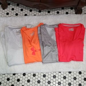 Lot 4 Under Armour short sleeve XL tops